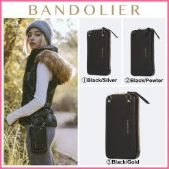 Bandolier 2020 Cruise Leather Smart Phone Cases For Women ③black/gold X One Size