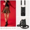 Bandolier Studded Plain Leather Logo IPhone 13 IPhone 13 Mini For Women Black/gold X Iphone 13 Pro Max
