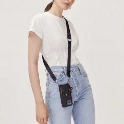 Bandolier Plain Leather Tech Accessories For Women Black/red/gold X G -Bandolier Online Shop org 9577