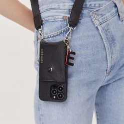 Bandolier Plain Leather Tech Accessories For Women Black/red/gold X G -Bandolier Online Shop org 9578