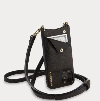 Bandolier EMMA Street Style Plain IPhone 8 IPhone 8 Plus IPhone X IPhone XS For Women Black/gold X Iphone 13 Promax 2 Bandolier EMMA Street Style Plain IPhone 8 IPhone 8 Plus IPhone X IPhone XS For Women Black/gold X Iphone 13 Promax - Image 2