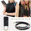 Bandolier Chain Plain Leather Logo IPhone 13 IPhone 13 Mini For Women Black/gold X Iphone13 Mini