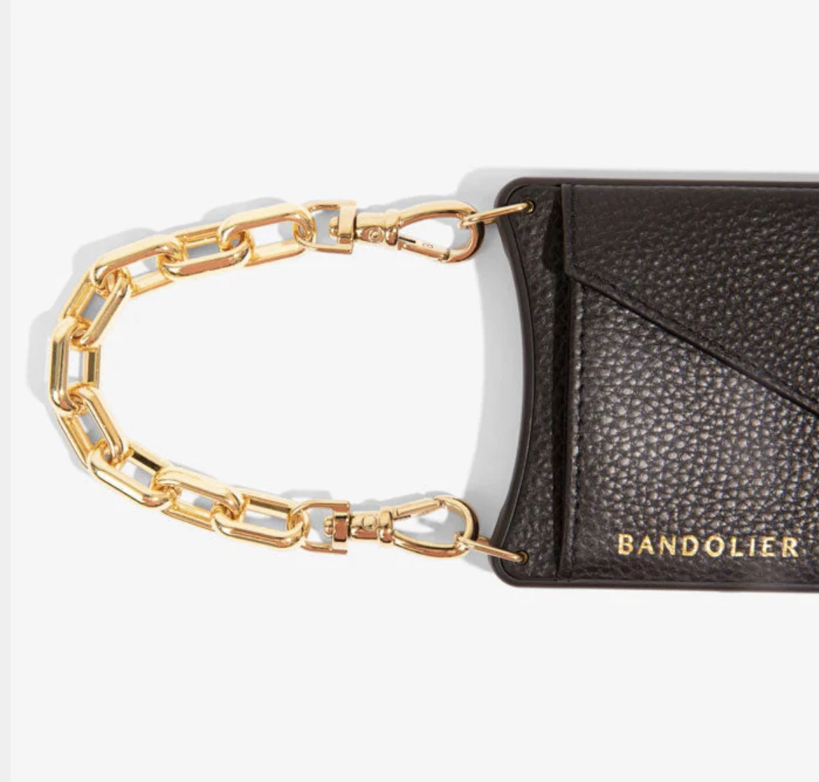 Bandolier Chain Plain Leather Logo IPhone 13 IPhone 13 Mini For Women Black/gold X Iphone13 Mini 5 Bandolier Chain Plain Leather Logo IPhone 13 IPhone 13 Mini For Women Black/gold X Iphone13 Mini - Image 5