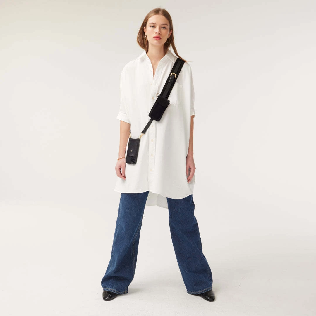 Bandolier Unisex Blended Fabrics Street Style Plain Leather Co-ord For Women Black/gold X Iphone 13 Pro 2 Bandolier Unisex Blended Fabrics Street Style Plain Leather Co-ord For Women Black/gold X Iphone 13 Pro - Image 2