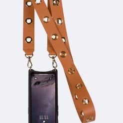 Bandolier 2021 Cruise Unisex Street Style Plain Leather IPhone 8 IPhone 8 Plus For Women Spice/gold X Iphone12mini -Bandolier Online Shop org 9657