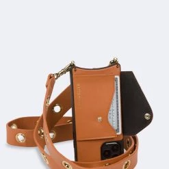 Bandolier 2021 Cruise Unisex Street Style Plain Leather IPhone 8 IPhone 8 Plus For Women Spice/gold X Iphone12mini -Bandolier Online Shop org 9658