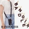 Bandolier Plain Leather Tech Accessories For Women Black/red/gold X R