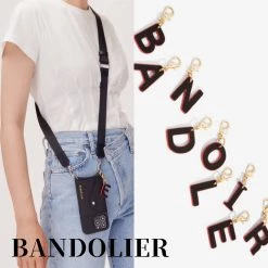 Bandolier Plain Leather Tech Accessories For Women Black/red/gold X R
