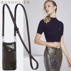 Bandolier 2020 Cruise Unisex Street Style Plain Leather IPhone 8 IPhone 8 Plus For Women Black/silver X Iphone12/12pro
