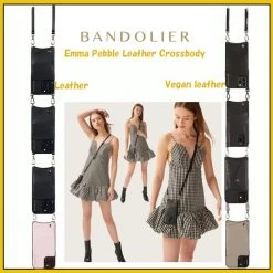 Bandolier Plain Leather IPhone 8 IPhone 8 Plus IPhone X IPhone XS For Women Vegan Black/pewter X One Size