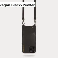 Bandolier Plain Leather IPhone 8 IPhone 8 Plus IPhone X IPhone XS For Women Vegan Black/pewter X One Size -Bandolier Online Shop org 9775