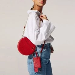 Bandolier Casual Style Unisex Blended Fabrics Street Style 2WAY 3WAY For Women Red X One Size -Bandolier Online Shop org 9787