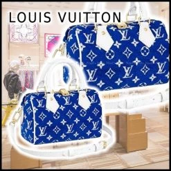 Louis Vuitton SPEEDY 2022-23FW Monogram Casual Style 2WAY Crossbody Logo Handbags For Women Blue (stock Check Required) X One Size
