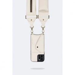 Bandolier Plain Leather Logo IPhone 13 IPhone 13 Mini IPhone 13 Pro For Women Ivory/gold X Iphone 13 -Bandolier Online Shop org 9829