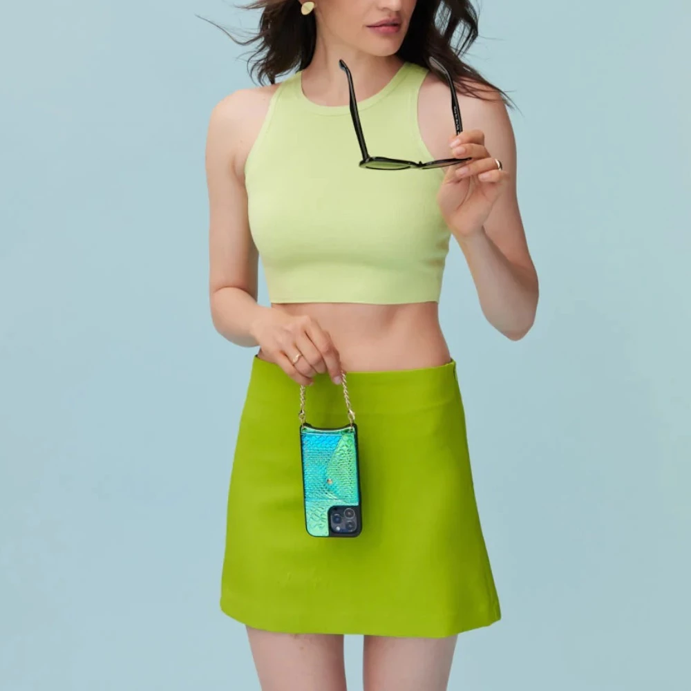 Bandolier Plain Leather Logo IPhone 13 IPhone 13 Pro IPhone 13 Pro Max For Women Iridescent Blue Green/gold X Iphone 13 Mini 9 Bandolier Plain Leather Logo IPhone 13 IPhone 13 Pro IPhone 13 Pro Max For Women Iridescent Blue Green/gold X Iphone 13 Mini - Image 9