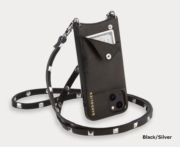 Bandolier SARAH Studded Plain Leather IPhone 8 IPhone 8 Plus IPhone X For Women (1)black/gold X Iphone 13 Pro Max 8 Bandolier SARAH Studded Plain Leather IPhone 8 IPhone 8 Plus IPhone X For Women (1)black/gold X Iphone 13 Pro Max - Image 8