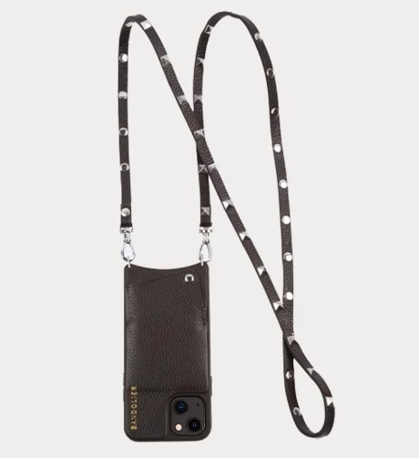 Bandolier SARAH Studded Plain Leather IPhone 8 IPhone 8 Plus IPhone X For Women (1)black/gold X Iphone 13 Pro Max 9 Bandolier SARAH Studded Plain Leather IPhone 8 IPhone 8 Plus IPhone X For Women (1)black/gold X Iphone 13 Pro Max - Image 9