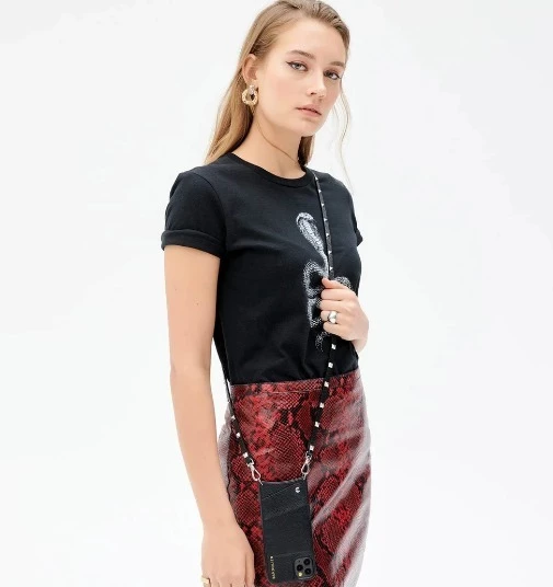 Bandolier SARAH Studded Plain Leather IPhone 8 IPhone 8 Plus IPhone X For Women (1)black/gold X Iphone 13 Pro Max 10 Bandolier SARAH Studded Plain Leather IPhone 8 IPhone 8 Plus IPhone X For Women (1)black/gold X Iphone 13 Pro Max - Image 10