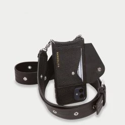 Bandolier Unisex Chain Plain Leather Bridal IPhone XS IPhone XS Max For Women Black/silver X Xs Max -Bandolier Online Shop org 9933