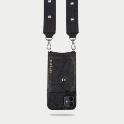 Bandolier Unisex Chain Plain Leather Bridal IPhone XS IPhone XS Max For Women Black/silver X Xs Max -Bandolier Online Shop org 9934