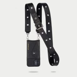 Bandolier Unisex Chain Plain Leather Bridal IPhone XS IPhone XS Max For Women Black/silver X Xs Max -Bandolier Online Shop org 9935