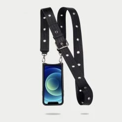 Bandolier Unisex Chain Plain Leather Bridal IPhone XS IPhone XS Max For Women Black/silver X Xs Max -Bandolier Online Shop org 9937
