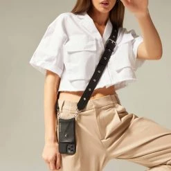 Bandolier Unisex Chain Plain Leather Bridal IPhone XS IPhone XS Max For Women Black/silver X Xs Max -Bandolier Online Shop org 9938