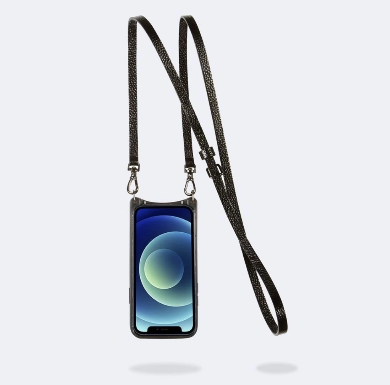 Bandolier Unisex Plain Leather Co-ord Smart Phone Cases For Women Black X Iphone12 Mini 4 Bandolier Unisex Plain Leather Co-ord Smart Phone Cases For Women Black X Iphone12 Mini - Image 4