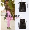 Bandolier Street Style Plain Leather IPhone 8 IPhone 8 Plus IPhone X For Women