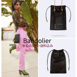 Bandolier Street Style Plain Leather IPhone 8 IPhone 8 Plus IPhone X For Women