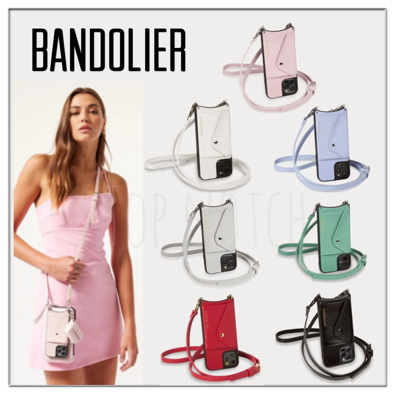 Bandolier 2021 SS Street Style Plain Leather IPhone 8 IPhone 8 Plus IPhone X For Women Light Jade/silver X Iphone 12 Pro Max 1 Bandolier 2021 SS Street Style Plain Leather IPhone 8 IPhone 8 Plus IPhone X For Women Light Jade/silver X Iphone 12 Pro Max