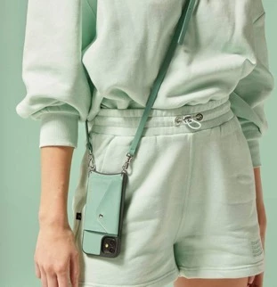 Bandolier 2021 SS Street Style Plain Leather IPhone 8 IPhone 8 Plus IPhone X For Women Light Jade/silver X Iphone 12 Pro Max 11 Bandolier 2021 SS Street Style Plain Leather IPhone 8 IPhone 8 Plus IPhone X For Women Light Jade/silver X Iphone 12 Pro Max - Image 11